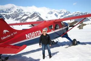 Patty, on the glacier